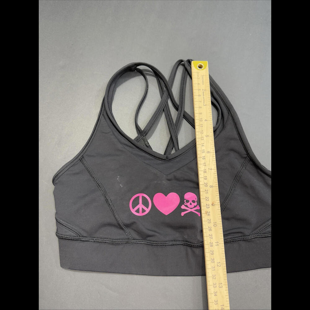 lululemon athletica Black Sports Bra with Pink Accents - Picture 4 of 8